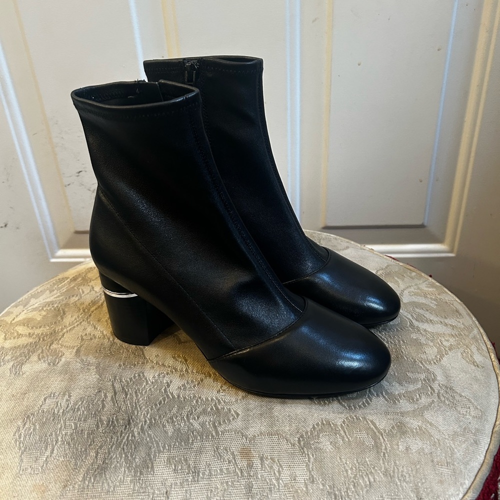 3.1 Philip Lim black Ankle leather  Drum B Boots Sz 37